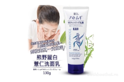 Sữa rửa mặt hạt ý dĩ Hatomugi Cleansing & Facial washing Nhật Bản ảnh 3