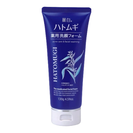 Sữa rửa mặt ngừa mụn trắng da Hatomugi Acne Care & Facial Washing ảnh 1
