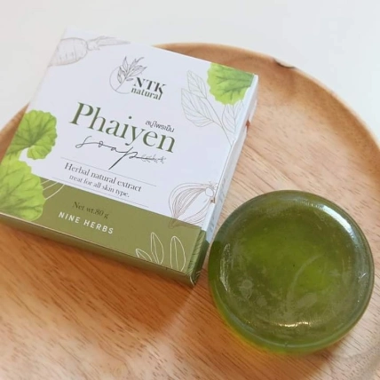 Xà phòng rửa mặt trị mụn chiết xuất thảo dược Phaiyen Soap ảnh 24