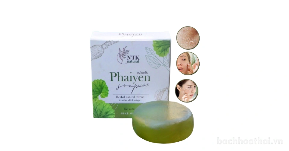 Xà phòng dưỡng ẩm ngăn ngừa mụn chiết xuất thảo dược Phaiyen Soap