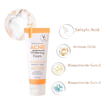 Ảnh sản phẩm Sữa rửa mặt tạo bọt làm sáng da Ratcha Vit C Acne Foam dành cho da mụn 1