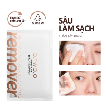 Ảnh sản phẩm Khăn giấy ướt tẩy trang O.TWO.O Remover chiết xuất trái bơ dịu nhẹ  1
