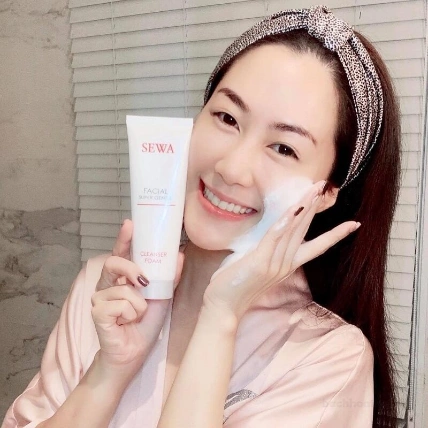 Sữa rửa mặt tạo bọt Sewa Facial Cleansing Foam Thái Lan  ảnh 2