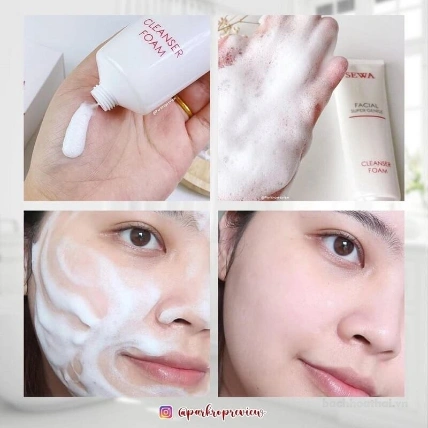 Sữa rửa mặt tạo bọt Sewa Facial Cleansing Foam Thái Lan  ảnh 7