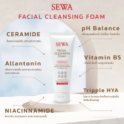 Sữa rửa mặt tạo bọt Sewa Facial Cleansing Foam Thái Lan  ảnh 15