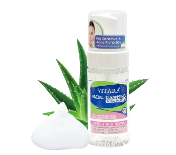 Ảnh sản phẩm Bọt rửa mặt VITARA Facial Cleansing Mousse Foam cho da mụn và da nhạy cảm  1