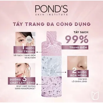 Ảnh sản phẩm Nước tẩy trang dưỡng sáng Pond's Micellar Miracle Water 235ml 2