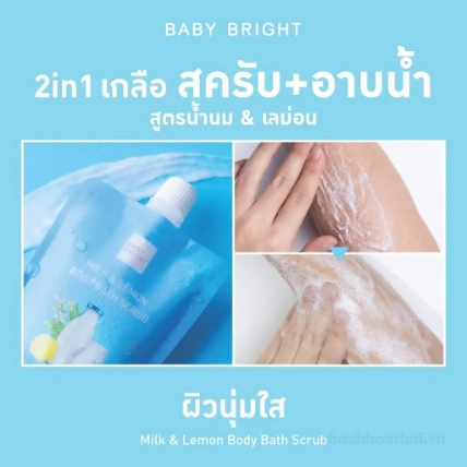 Muối tẩy tế bào chết Milk & Lemon Body Bath Scrub Thái Lan ảnh 8