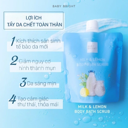 Muối tẩy tế bào chết Milk & Lemon Body Bath Scrub Thái Lan ảnh 10