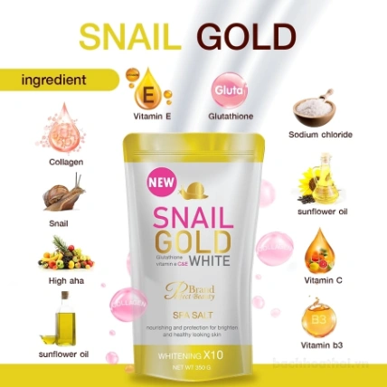 Muối tắm tẩy tế bào chết Perfect Beauty Snail Spa Salt Whitening x10 Thái Lan ảnh 10