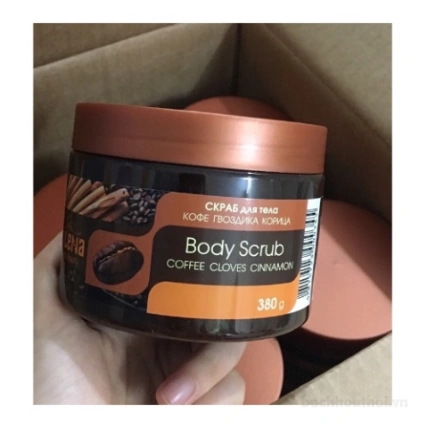 Tẩy tết bào chết quế hồi Body Scrub Coffee Cloves Cinnamon Nga ảnh 3