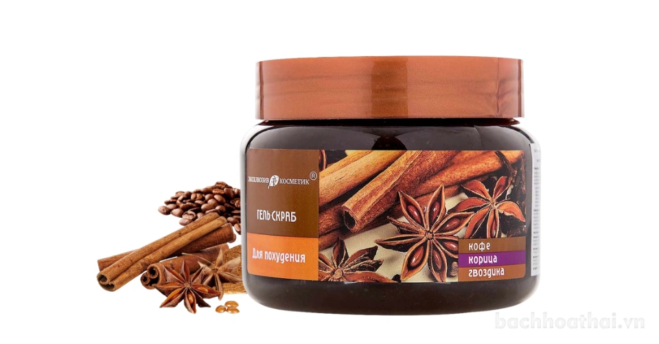 Tẩy tết bào chết quế hồi Body Scrub Coffee Cloves Cinnamon Nga