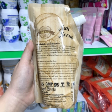 Muối dừa tẩy tế bào chết siêu mịn Coconut oil Body Salt Scrub ảnh 4