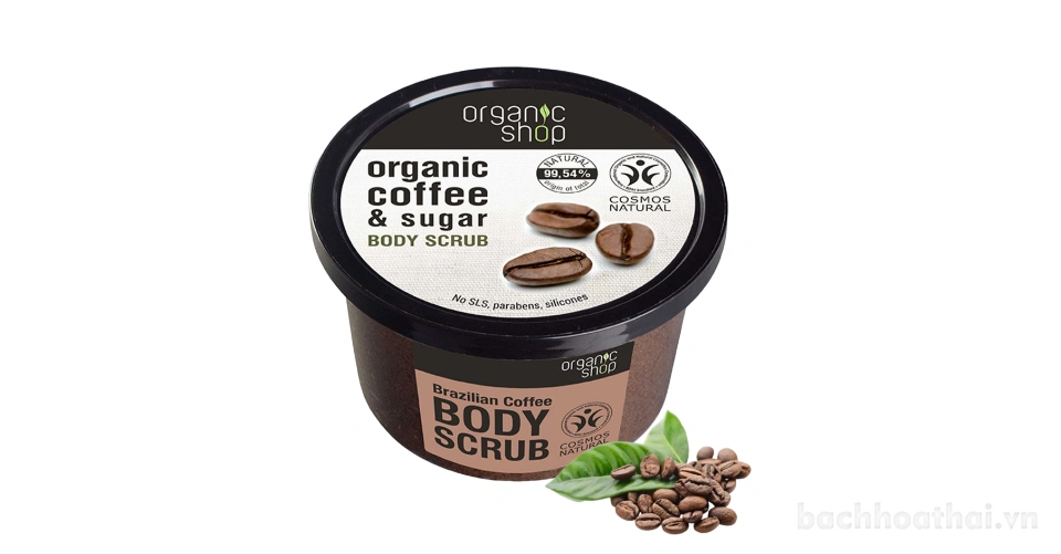 Tẩy tế bào chết cà phê Organic Coffee & Sugar Body Scrub