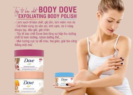 Tẩy tế bào chết Dove Exfoliating Body Polish US chính hãng ảnh 13