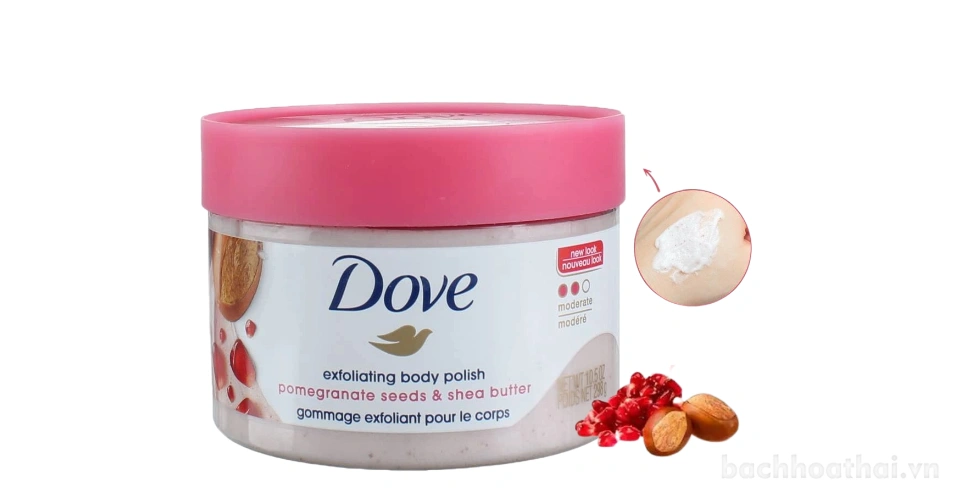 Tẩy tế bào chết Dove Exfoliating Body Polish US chính hãng