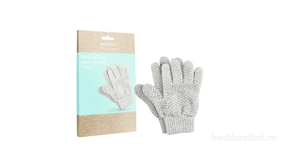 Cặp găng tay tắm tạo bọt và tẩy tế bào chết Exfoliating Body Gloves Watsons