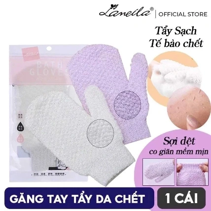 Găng tay tắm tẩy tế bào chết LAMEILA Bath Gloves nội địa Trung  ảnh 5