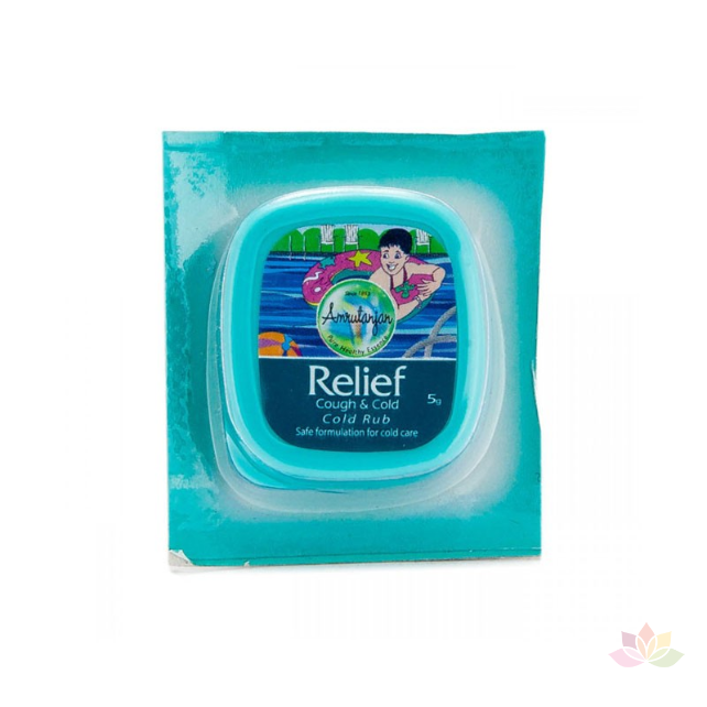 Dầu cù là Amrutanjan Relief Cold Rub giảm ho, nghẹt mũi cho bé ảnh 3