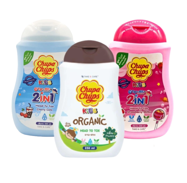 Sữa tắm gội em bé Chupa Chups Kids 2in1 Head To Toe Thái Lan
