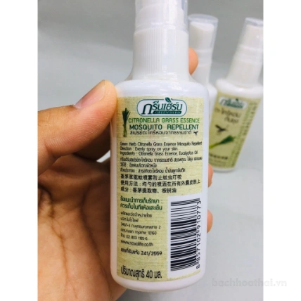 Tinh dầu xả chống muỗi Green Herb Mosquito Repellent 50ml ảnh 9