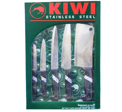 Bộ dao 5 món Kiwi Stainless Steel thép khổng gỉ cao cấp ảnh 8