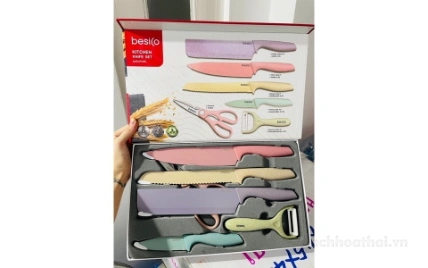 Bộ dao làm bếp đa năng 6 món Besico Kitchen Knife Set Thái Lan ảnh 10