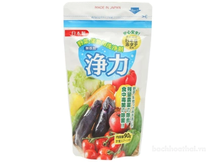 Bột rửa rau củ thực phẩm loại bỏ tồn dư hóa chất Jyoriki chiết xuất 100% vỏ sò điệp  ảnh 2