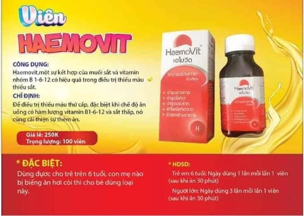 Tăng cân HaemoVit vitamin ăn ngon ngủ tốt cho người gầy và trẻ em ảnh 2