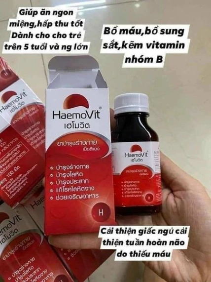 Tăng cân HaemoVit vitamin ăn ngon ngủ tốt cho người gầy và trẻ em ảnh 6