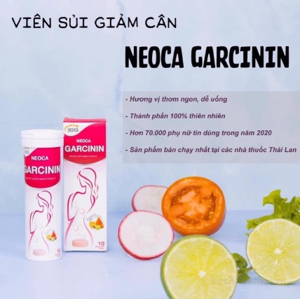 Viên sủi giảm cân NEOCA Garcinin hương trái cây ảnh 2