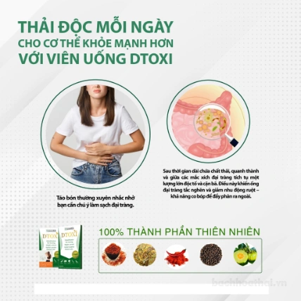 Viên Detox uống rau củ thải độc giảm cân DTX+ IMP Detoxi I'mpossible Thái Lan ảnh 7