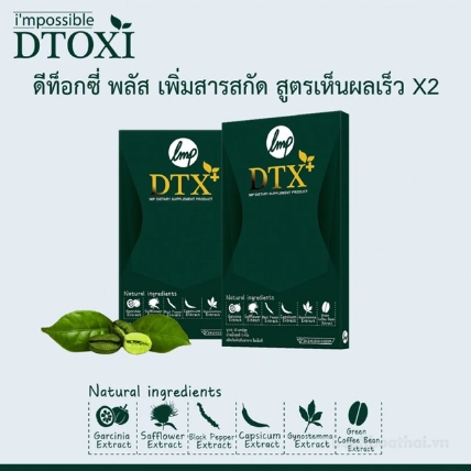 Viên Detox uống rau củ thải độc giảm cân DTX+ IMP Detoxi I'mpossible Thái Lan ảnh 11
