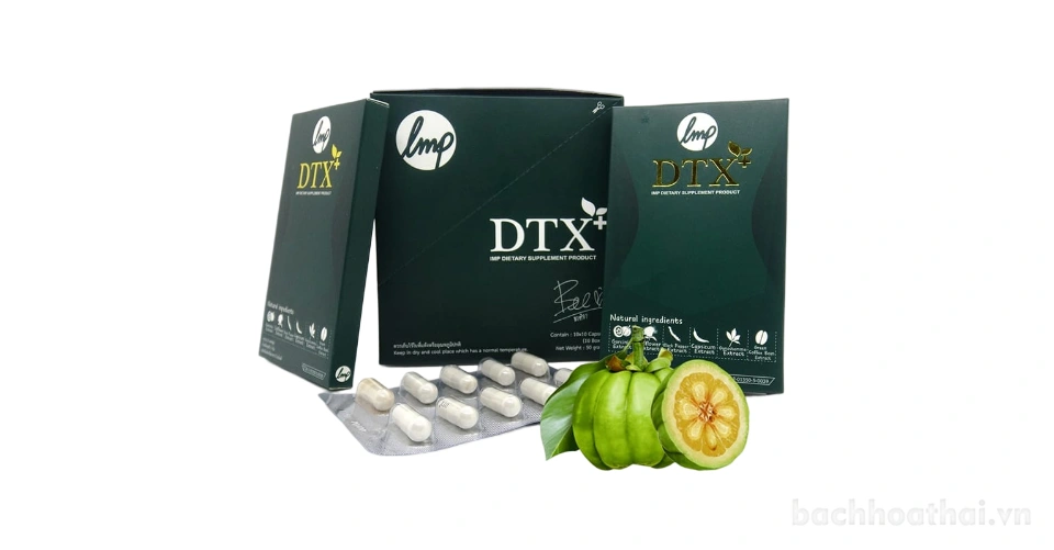 Viên Detox uống rau củ thải độc giảm cân DTX+ IMP Detoxi I'mpossible Thái Lan