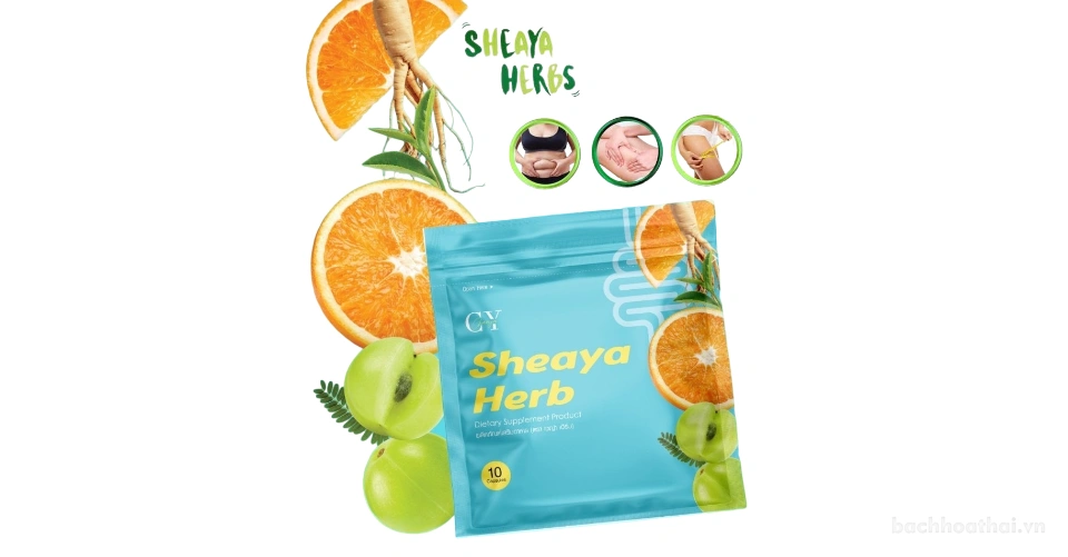 Viên uống giảm mỡ bụng Detox Sheaya Herbs Thái Lan