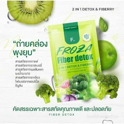 Viên uống bổ xung chất xơ đào thải mỡ Froza Fiber Detox 2 in 1 Detox & Fiberry ảnh 9