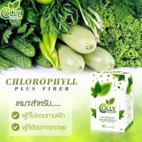 Trà diệp lục và chất xơ Colly Chlorophyll Plus Fiber dạng gói hòa tan tiện lợi