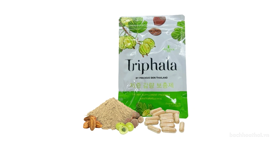Viên uống giảm cân đẹp da Triphala By Precious Skin Thái Lan