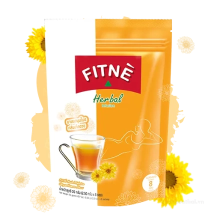 Trà giảm cân túi lọc Green Tea Flavored FITNE Herbal Thái Lan ảnh 21