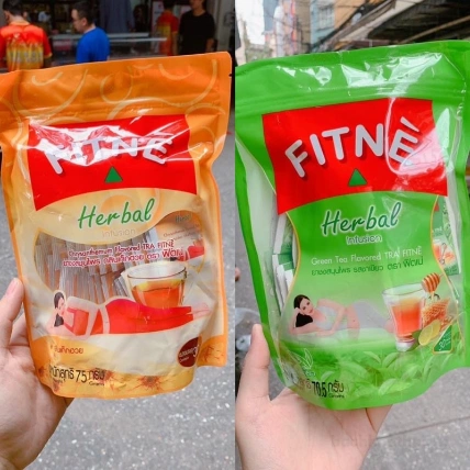 Trà giảm cân túi lọc Green Tea Flavored FITNE Herbal Thái Lan ảnh 10