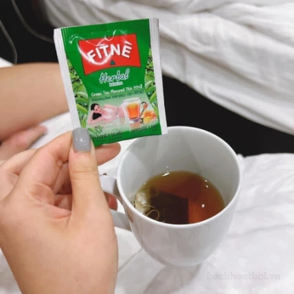 Trà giảm cân túi lọc Green Tea Flavored FITNE Herbal Thái Lan ảnh 13