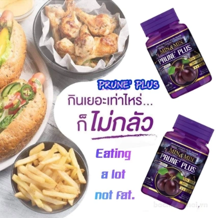 Viên uống tan mỡ bụng Min & Min Prune Plus Thái Lan ảnh 5