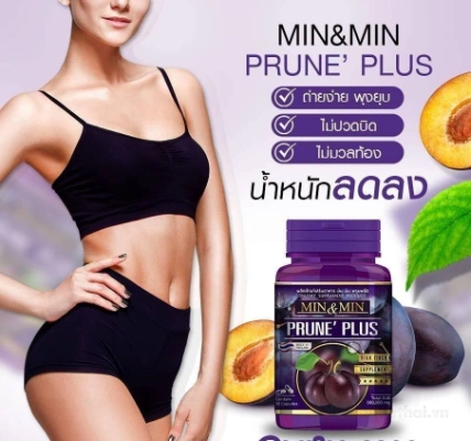 Viên uống tan mỡ bụng Min & Min Prune Plus Thái Lan ảnh 3