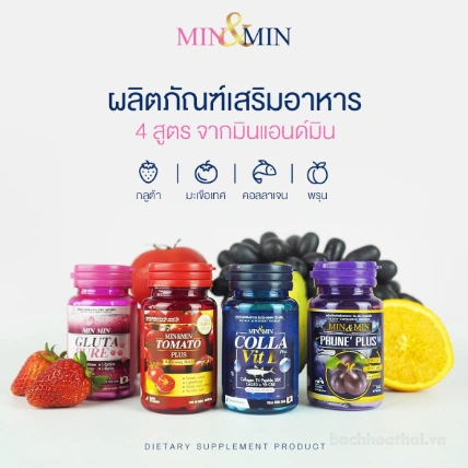 Viên uống tan mỡ bụng Min & Min Prune Plus Thái Lan ảnh 5