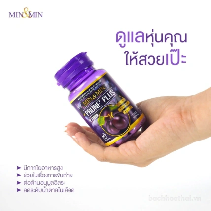 Viên uống tan mỡ bụng Min & Min Prune Plus Thái Lan ảnh 7