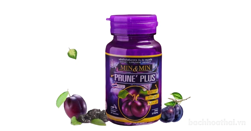 Viên uống tan mỡ bụng Min & Min Prune Plus Thái Lan