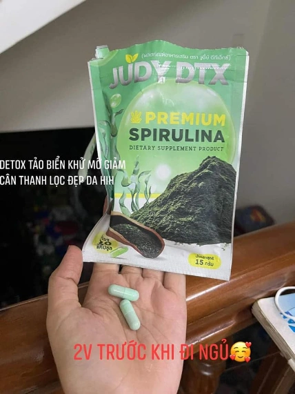Viên uống giảm cân tảo biển Judy DTX Premium Spirulina Thái Lan ảnh 4