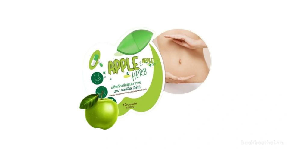 Detox giảm cân chiết xuất giấm táo Apple Herb Detox