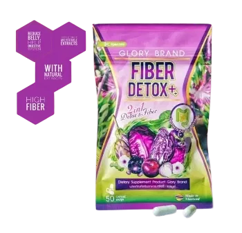Ảnh sản phẩm Viên uống rau củ bổ xung chất xơ đào thải mỡ Glory Fiber Detox ++ 2 in 1 1