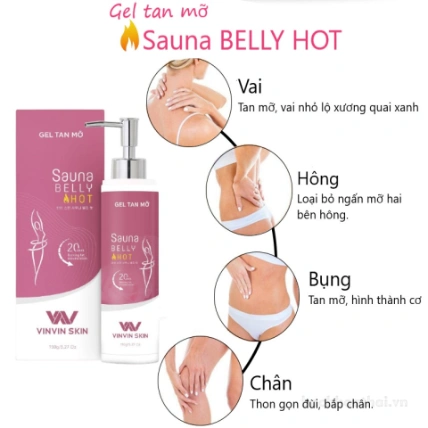 Gel tan mỡ VinVin Skin Sauna Belly Hot ảnh 10